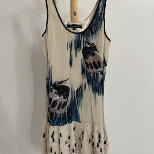 FRENCH CONNECTION flapper bird dress.